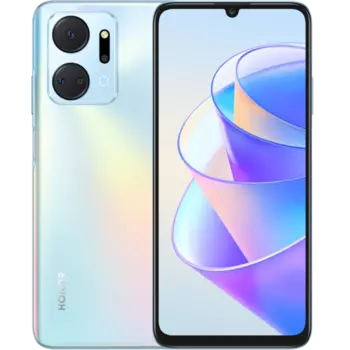 Смартфон HONOR X7a 128GB Мерцающий серебристый EAC