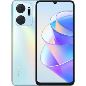 Смартфон HONOR X7a Plus 6/128GB Мерцающий серебристый EAC