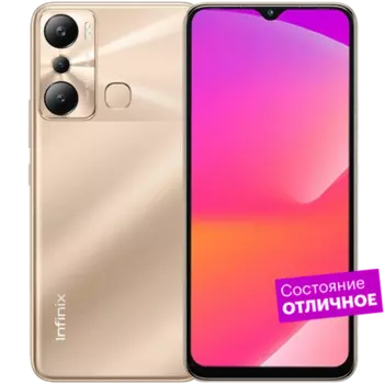 Смартфон Infinix HOT 20i 128ГБ Золотой "Отличное состояние"