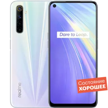 Смартфон realme 6 128GB Белый "Хорошее состояние"