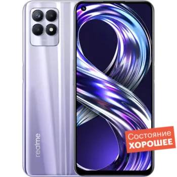 Смартфон realme 8i 128GB фиолетовый "Хорошее состояние"