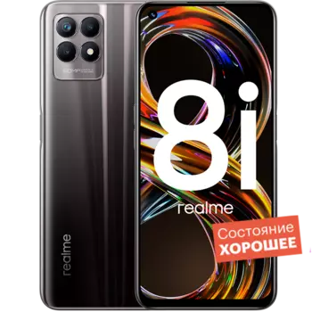 Смартфон realme 8i 64GB Космический черный "Хорошее состояние"