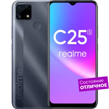 Смартфон realme C25s 128GB Серый "Отличное состояние"