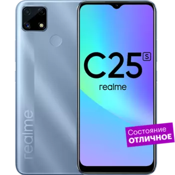 Смартфон realme C25s 128GB Синий "Отличное состояние"