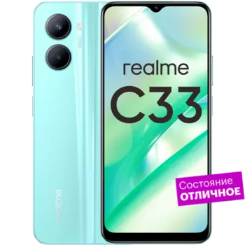 Смартфон realme C33 128GB Синий "Хорошее состояние"