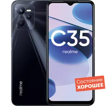 Смартфон realme C35 128GB Черный "Хорошее состояние"
