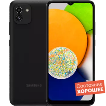 Смартфон Samsung Galaxy A03 64GB Черный "Хорошее состояние"