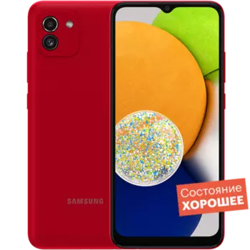 Смартфон Samsung Galaxy A03 64GB Красный "Хорошее состояние"