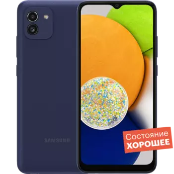 Смартфон Samsung Galaxy A03 64GB Синий "Хорошее состояние"
