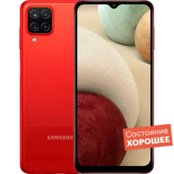 Смартфон Samsung Galaxy A12 2021 64GB Красный "Хорошее состояние"