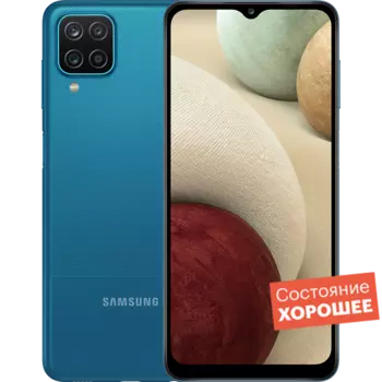 Смартфон Samsung Galaxy A12 32GB Синий "Хорошее состояние"