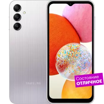 Смартфон Samsung Galaxy A14 128GB Серебристый "Хорошее состояние"