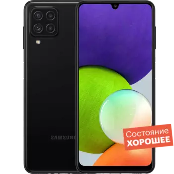 Смартфон Samsung Galaxy A22 128GB Черный "Хорошее состояние"