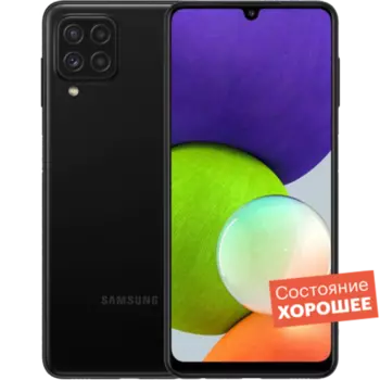 Смартфон Samsung Galaxy A22 64GB Черный "Хорошее состояние"
