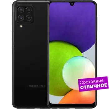 Смартфон Samsung Galaxy A22 64GB Черный "Отличное состояние"