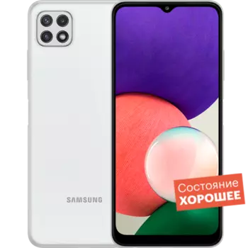 Смартфон Samsung Galaxy A22s 5G 128GB Белый "Хорошее состояние"