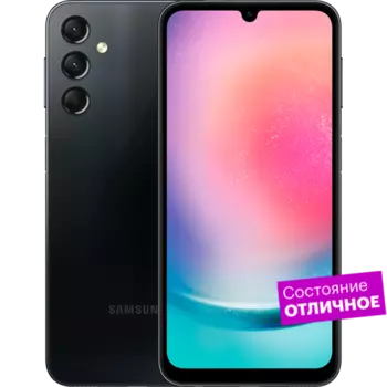 Смартфон Samsung Galaxy A24 4/128GB Черный "Отличное состояние"