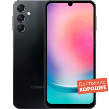 Смартфон Samsung Galaxy A24 4/128GB Черный "Хорошее состояние"