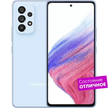 Смартфон Samsung Galaxy A53 5G 128GB Голубой "Отличное состояние"