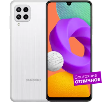 Смартфон Samsung Galaxy M22 128GB Белый "Отличное состояние"
