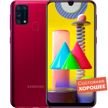 Смартфон Samsung Galaxy M31 128GB Красный "Хорошее состояние"
