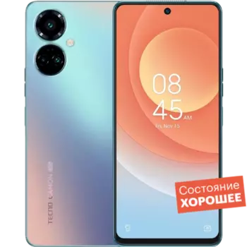 Смартфон TECNO Camon 19 Pro 128GB Полярный синий "Хорошее состояние"