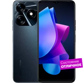 Смартфон TECNO Spark 10 4/128GB Черный "Отличное состояние"