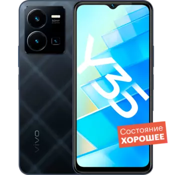 Смартфон Vivo Y35 64GB Черный агат "Хорошее состояние"