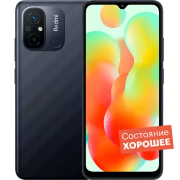Смартфон Xiaomi Redmi 12C 4/128GB Графитовый серый "Хорошее состояние"
