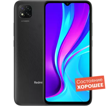 Смартфон Xiaomi Redmi 9C NFC 128GB Midnight Gray "Хорошее состояние"