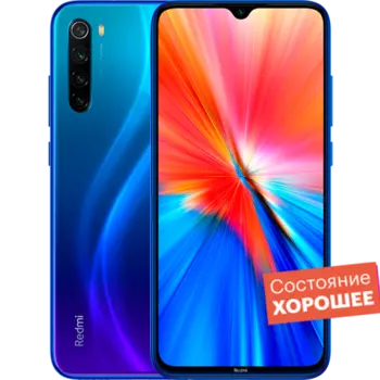 Смартфон Xiaomi Redmi Note 8 2021 64GB Neptune Blue "Хорошее состояние"
