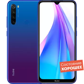Смартфон Xiaomi Redmi Note 8T 64GB Starscape Blue "Хорошее состояние"