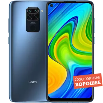 Смартфон Xiaomi Redmi Note 9 128GB Midnight Grey "Хорошее состояние"