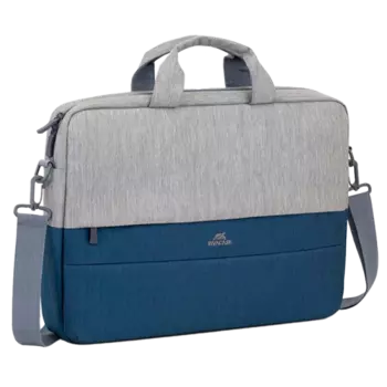 Сумка для ноутбука RIVACASE 7532 15.6'", полиэстер, серо-синяя