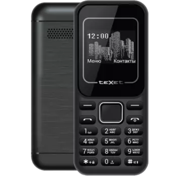 Телефон Texet TM-120 Черно-красный