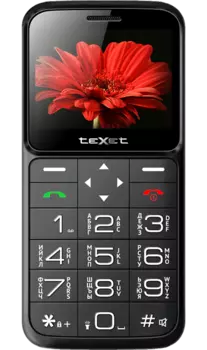 Телефон Texet TM-B226 Черно-красный