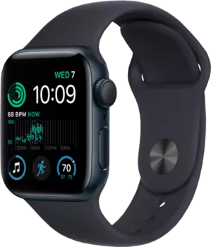 Умные часы Apple Watch SE2, 40 мм, M/L, Sport band, Midnight Aluminium (MNT83)