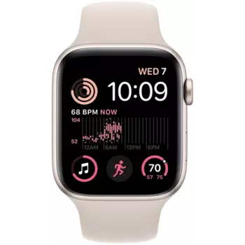 Умные часы Apple Watch SE2, 44 мм, Sport band, Starlight Aluminium (MNJX3)