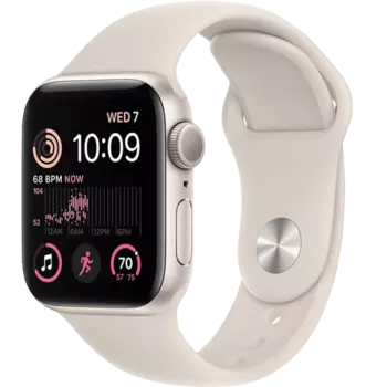 Умные часы Apple Watch SE 2023, 40mm, Starlight Aluminium Case with Starlight Sport Band, S/M (MR9U3LL/A)