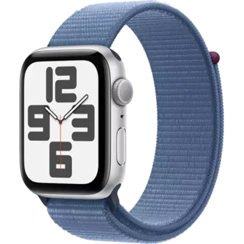 Умные часы Apple Watch SE 2023, 40mm, Silver Aluminium Case with Winter Blue Sport Loop, One size (MRE33LL/A)