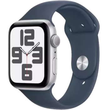 Умные часы Apple Watch SE 2023, 44 мм, Storm Blue Sport Band, Silver Aluminium, Size S/M (MREC3ZP/A)