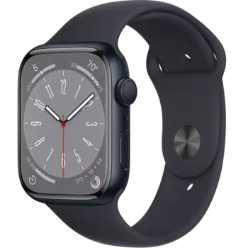 Умные часы Apple Watch Series 8, 45 мм, M/L Midnight Aluminium (MNUL3)