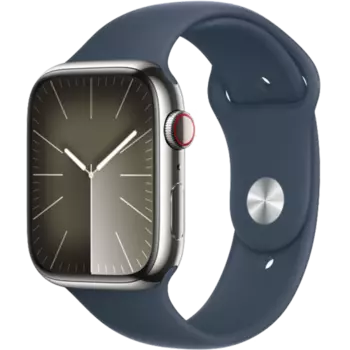 Умные часы Apple Watch Series 9, 41 мм, Blue Sport Band, Stainless Steel, Size S/M (MRJT3)