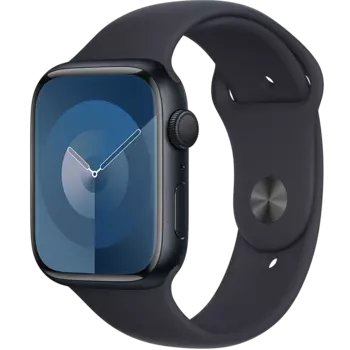 Умные часы Apple Watch Series 9, 45 мм, Sport Band, Midnight, size M (MR993)