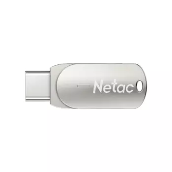 USB Flash Drive Netac 16 ГБ NT030U785C-016G-30PN, OTG V3.0 металл серый