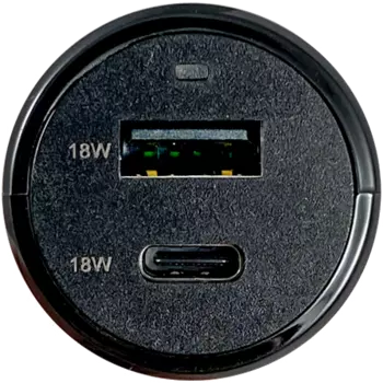 Зарядное устройство автомобильное Bron BRN-CAR-PD18/QC18 TypeC, черное