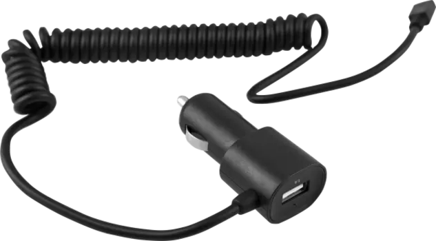 Зарядное устройство автомобильное Bron micro 1.8м 2.4A (USB + кабель microUSB)