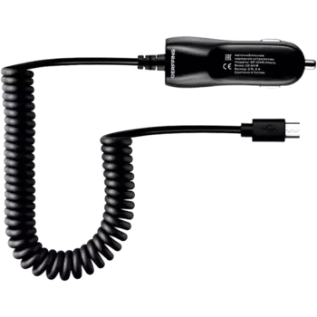 Зарядное устройство автомобильное Gerffins 2,1A Micro-USB (Черное)