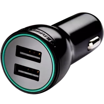 Зарядное устройство автомобильное Gerffins Pro 3,4A 2xUSB-A (Черное)