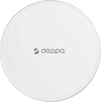 Зарядное устройство беспроводное Deppa Qi Fast Charger 10rW, белое